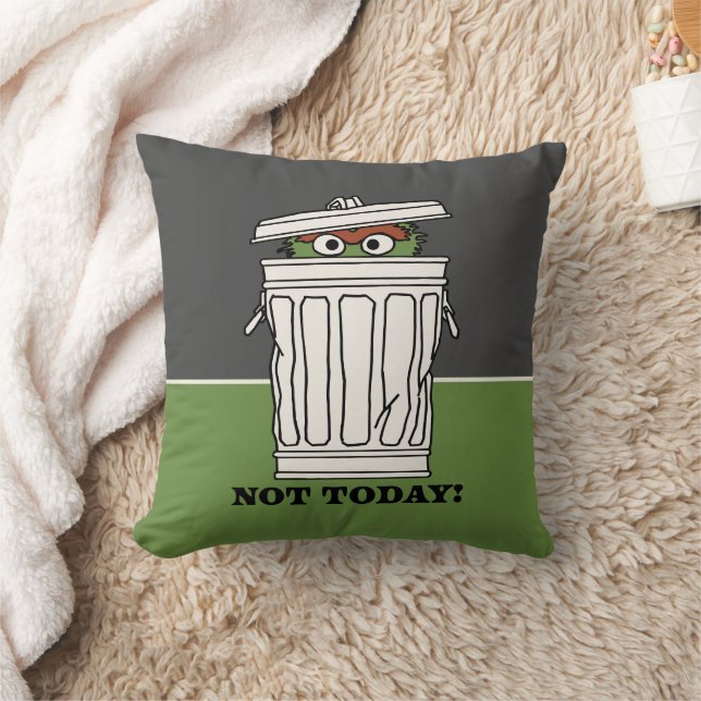 Coussin Rue Sésame | Oscar le Grouch Pas aujourd'hui! (Couverture)