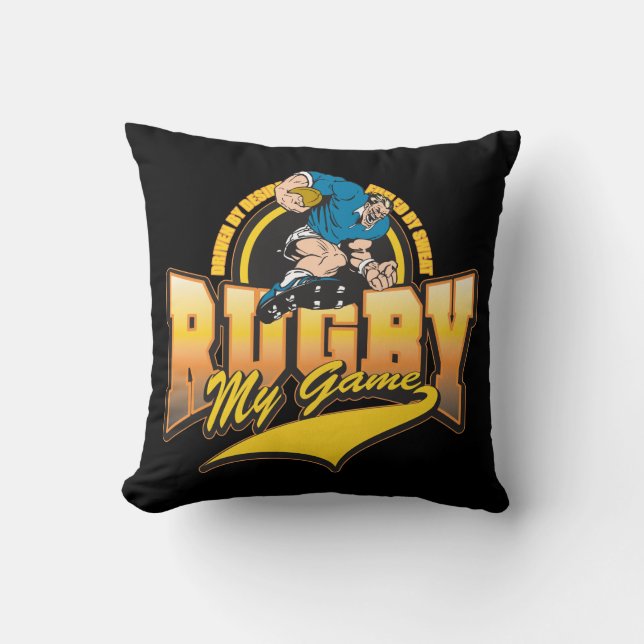 Coussin Rugby mon jeu (Recto)