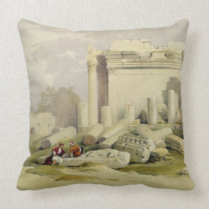 Coussin Ruines du portique oriental du temple du Baal