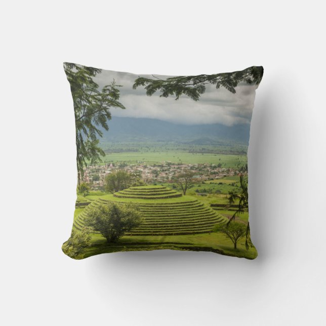Coussin Ruines rondes de pyramides, Sayulita, Nayarit, (Recto)