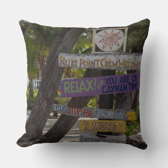 Coussin Rum Point Grand Cayman (Recto)