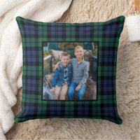 Russe Marine Green Black Watch Plaid Photo de vaca