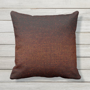 Coussin Rust Brown texturé