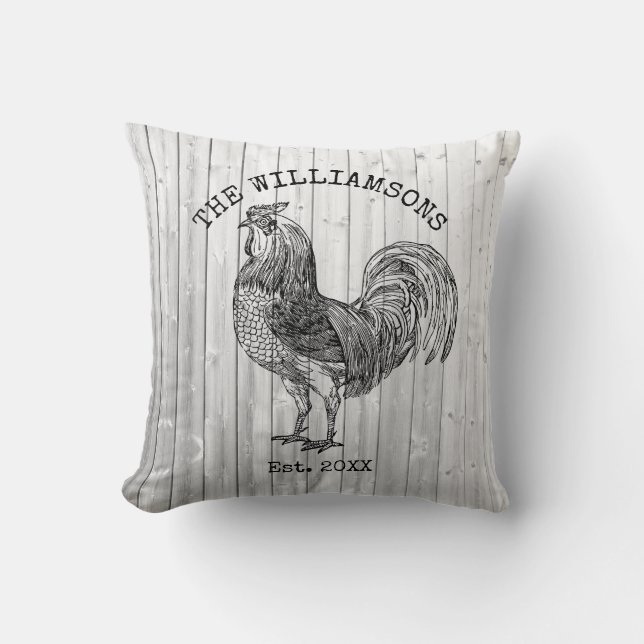 Coussin Rustic Vintage Antique Family (Recto)