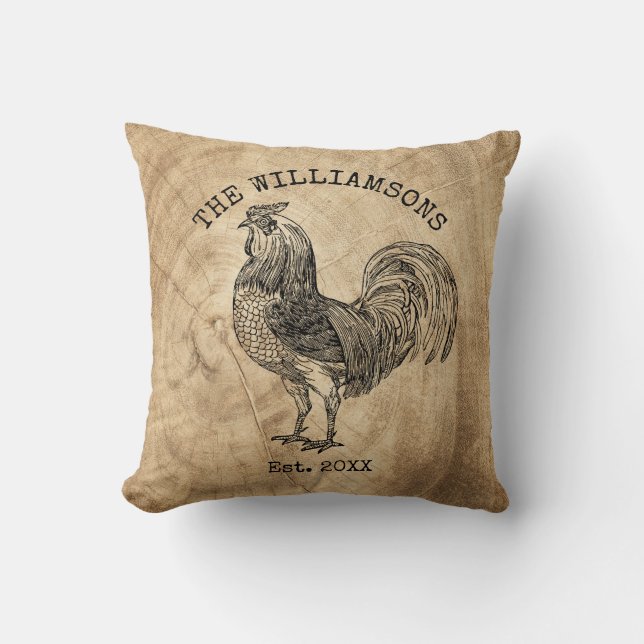 Coussin Rustic Vintage Antique Family (Recto)