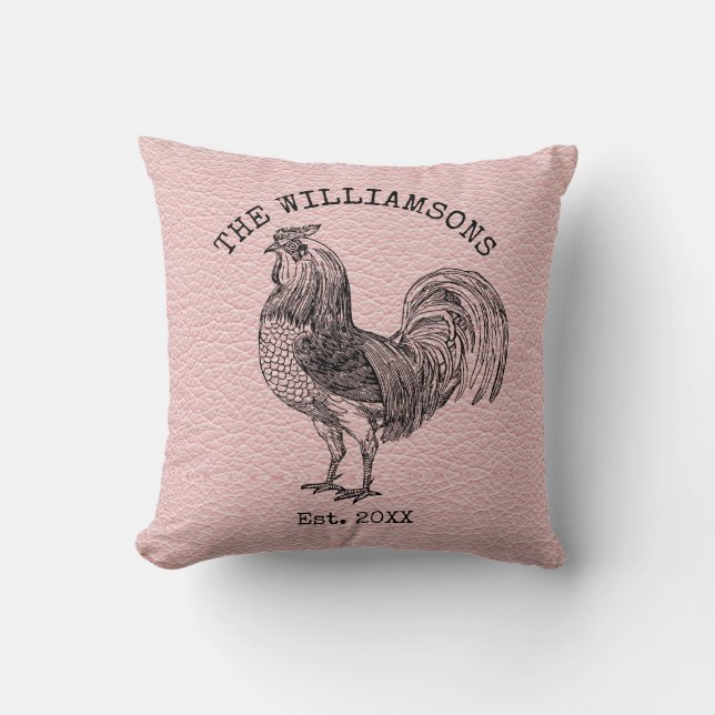 Coussin Rustic Vintage Antique Family (Recto)