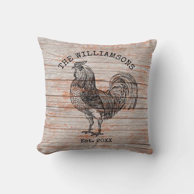 Coussin Rustic Vintage Antique Family (Recto)
