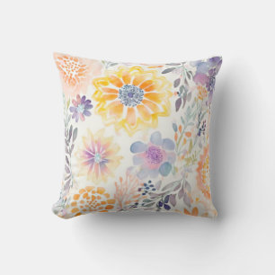 Coussin rustique fleur sauvage