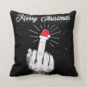 Coussin Ruy Joyeux Noël Moyen Doigt Xmas Vilain