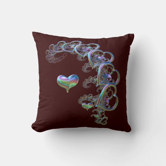 Coussin Rythme de l'oreiller du coeur (Recto)