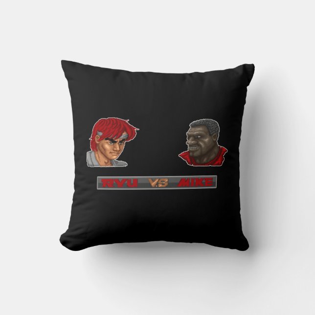 Coussin Ryu contre Mike 2 (Recto)