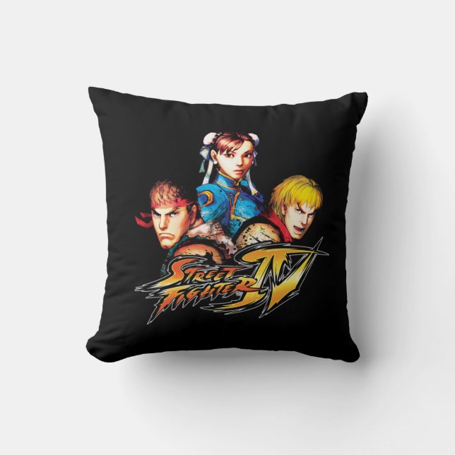 Coussin Ryu, Ken et Chun-Li (Recto)