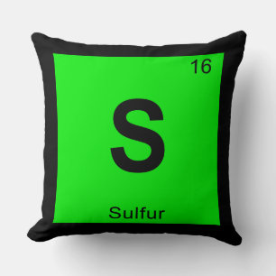 Coussin S - Chimie du soufre Symbole du tableau périodique