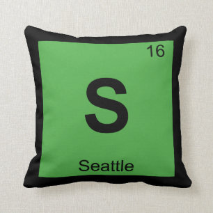 Coussin S - Seattle Washington Chimie Tableau périodique