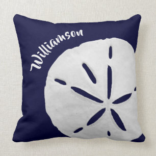 Coussin Sable côtier tropical Dollar Marine Plage bleue 