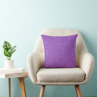 Coussin Sac à imprimé coupe couture en denim bleu violet