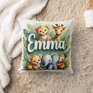 Coussin Safari Aventure Emma Jeu d'oreiller