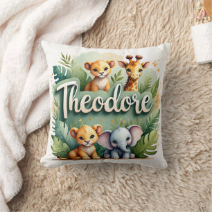 Coussin Safari Aventure Theodore Jeu d'oreiller