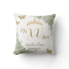 Sage Green Floral Quinceanera Papillons d'annivers