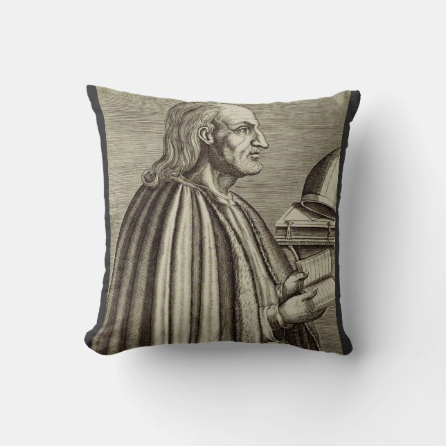Coussin Saint Anselme de Canterbury Docteur de l'Église (Recto)