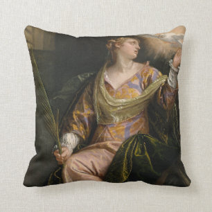 Coussin Saint Catherine de l'Alexandrie en prison