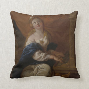 Coussin Saint Cecilia   c.1700 (huile sur le papier)