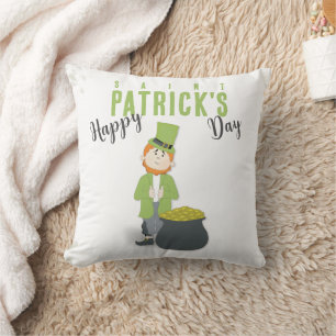 Coussin Saint Patrick's Day Leprechaun Custom