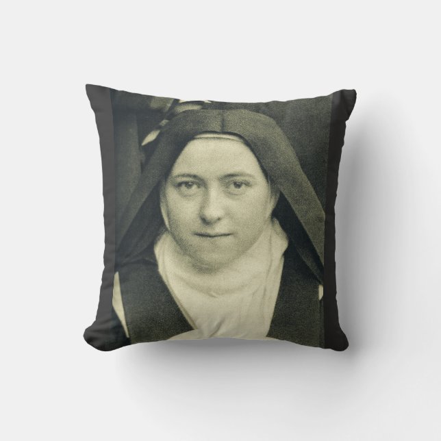 Coussin Saint Thérèse de l'Enfant Jésus et la Sainte Face (Recto)