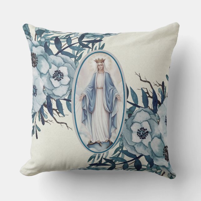 Coussin Sainte Vierge Marie Dame de grâce (Recto)