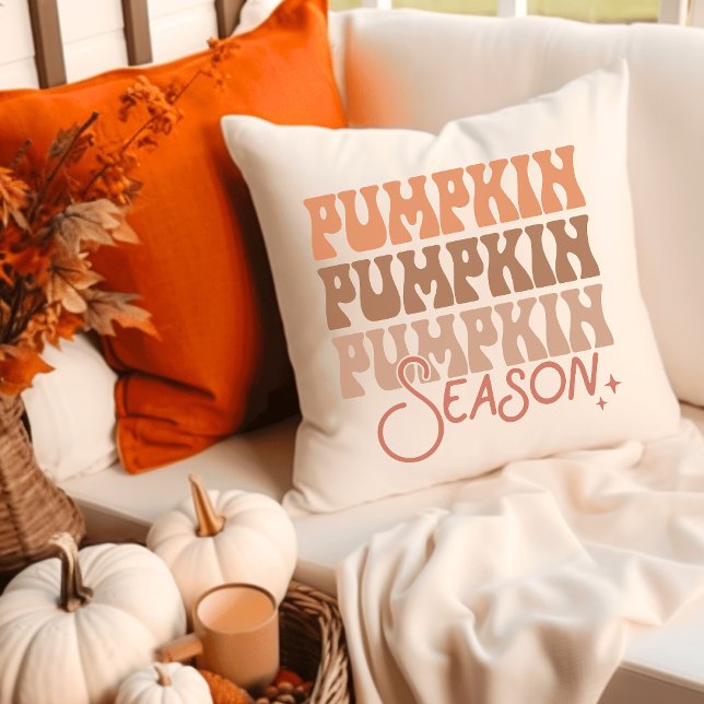 Coussin Saison citrouille Super Retro (Créateur téléchargé)