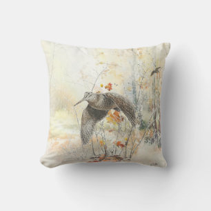 Coussin Saison de chasse à la bécasse