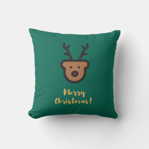 Coussin Saison de vacances, Noël, Jolie Reindeer