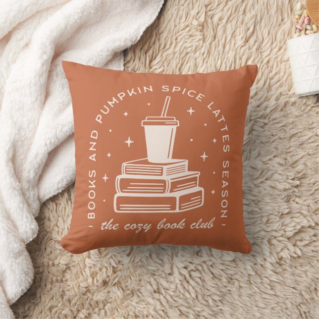 Coussin Saison d'épices des livres et des Citrouilles (Couverture)