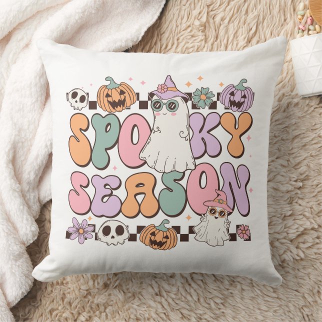Coussin Saison Éffrayante d'Halloween Super (Couverture)