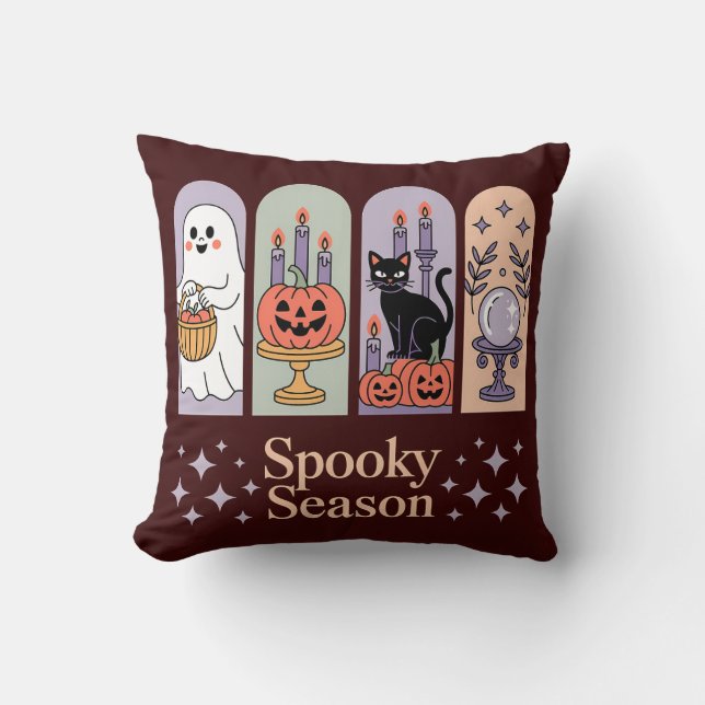 Coussin Saison Éffrayante Motif Halloween (Recto)