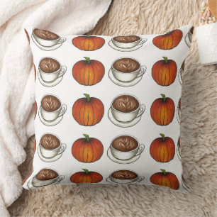 Coussin Saison épice citrouille Café Fin automne automne