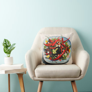 Coussin Salade de poivrons chauds