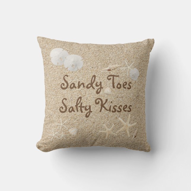 Coussin salé de baisers d'orteils de Sandy de (Recto)