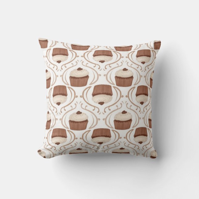 Coussin salé de petit gâteau de chocolat de (Recto)