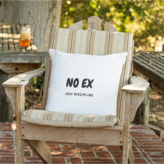Coussin Salle de sport motivante minimaliste Pas d'excuses
