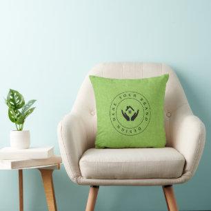 Coussin Salle d'exposition d'entreprise à logo personnalis