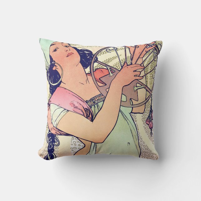 Coussin Salome, Alphonse Mucha (Recto)