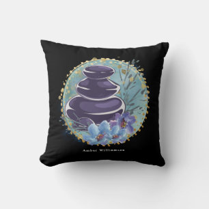 Coussin Salon de Thérapie de Massage Spa Coiffeur Pierres