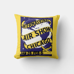 Coussin Salon international de l'air de Chicago 1938
