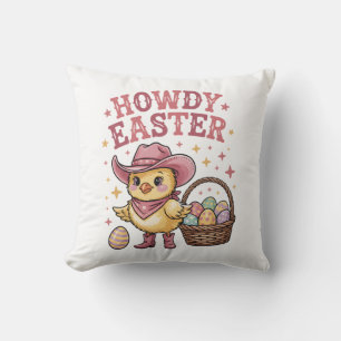Coussin Salut Poussin de Pâques Chasse aux œufs de printem