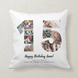Coussin Salutation faite sur commande de 15ème de nombre
