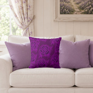 Coussin Sami 💜 Fleur Baroque Violet