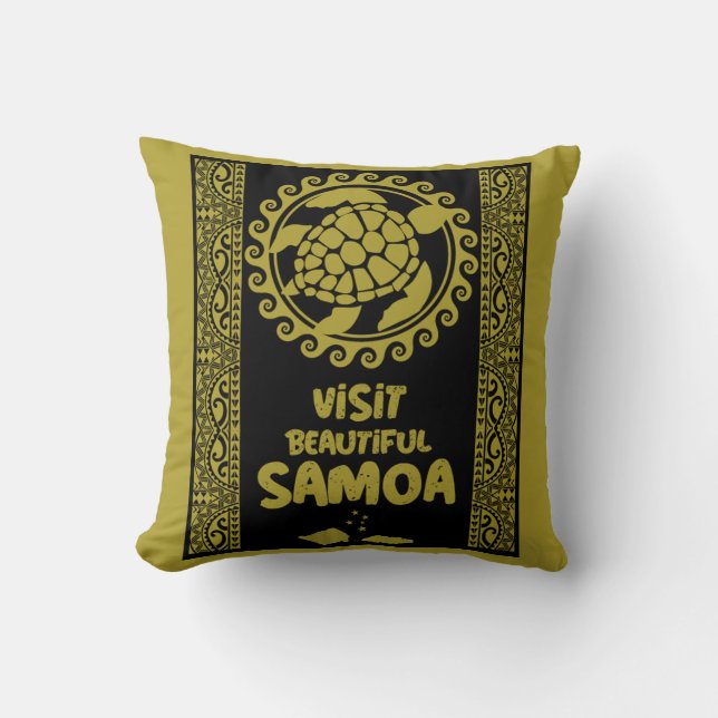 Coussin Samoa île (Recto)