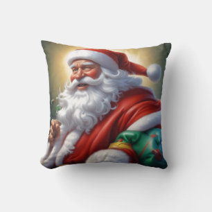 Coussin Santa Clause Joyeux Noël Bonne année
