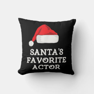 Coussin Santas Acteur favori Christmas Actrice intérimaire